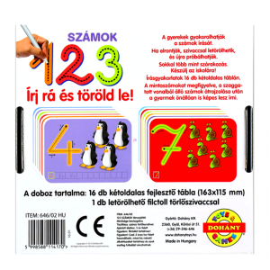 Számtani fejlesztő kártyák-írj rá és töröld le (FX) (BBJ) - 2. kép