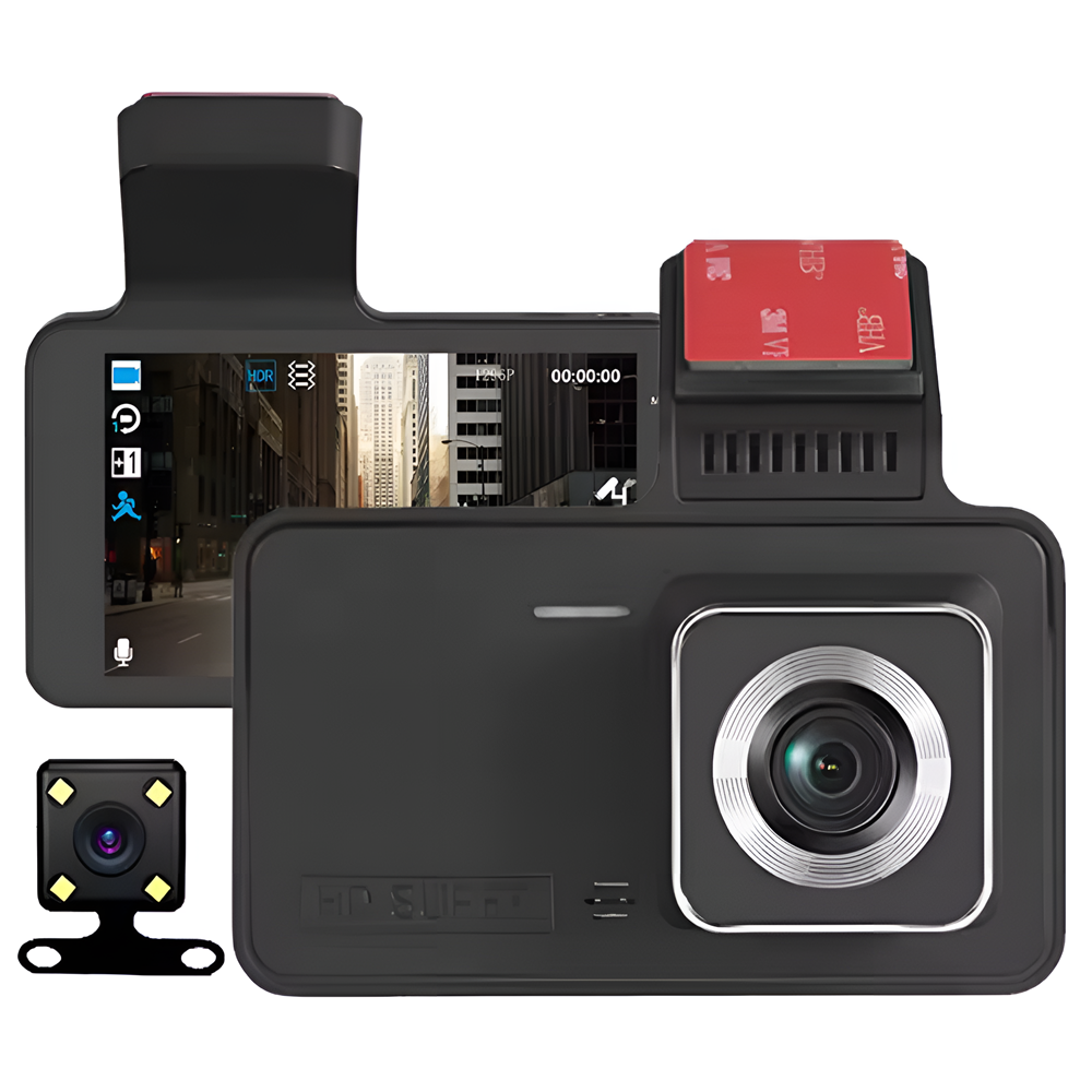 4 hüvelykes 1080P DVR menetrögzítő 150 fokos széles látószögű autós kamera éjszakai funkcióval (BBD) 9