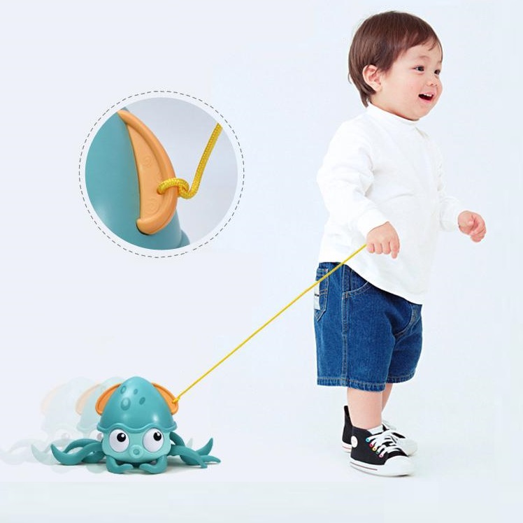 Aranyos, felhúzható, sétáló és úszó polip d