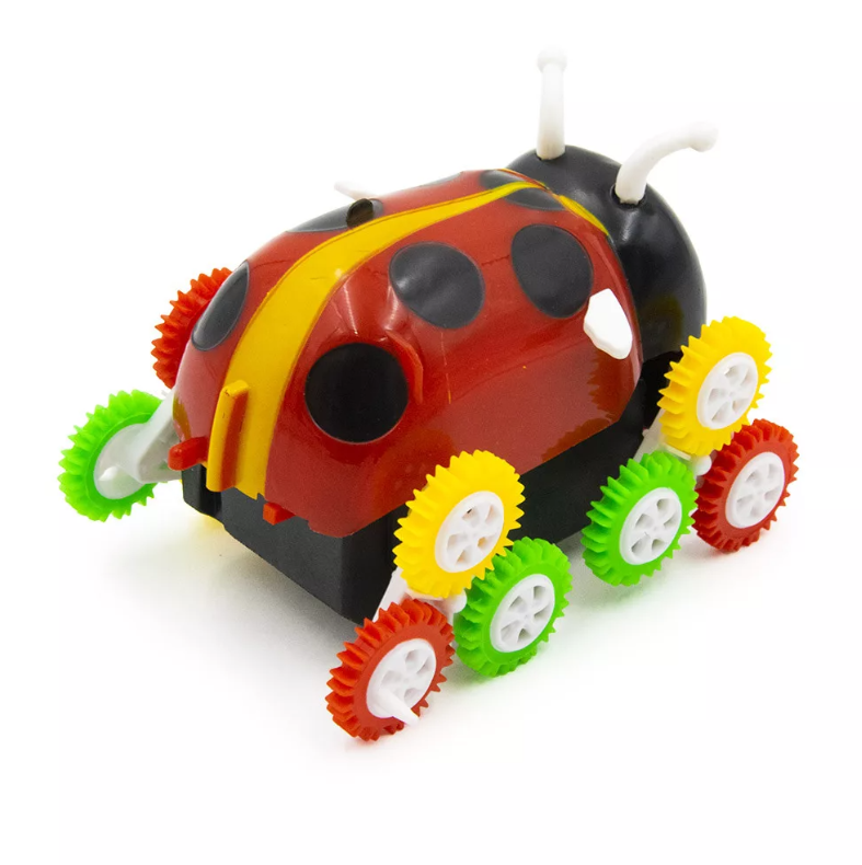 Bájos és szórakoztató katicabogár mintás pörgő forgó billencs kisautó 1