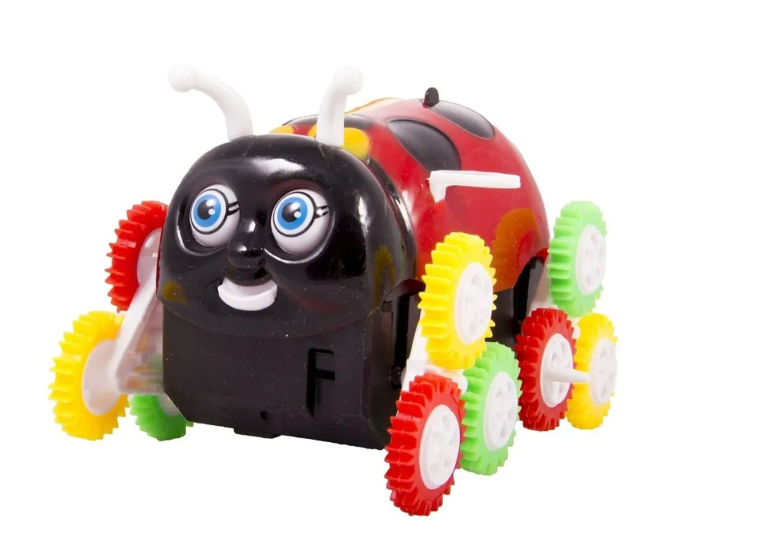 Bájos és szórakoztató katicabogár mintás pörgő forgó billencs kisautó 5
