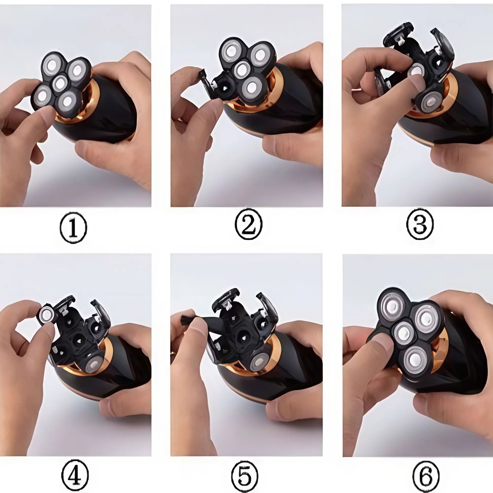 Boxili ötfejes prémium elektromos vezeték nélküli borotva – digitális kijelzővel a tökéletes borotválkozásért 10