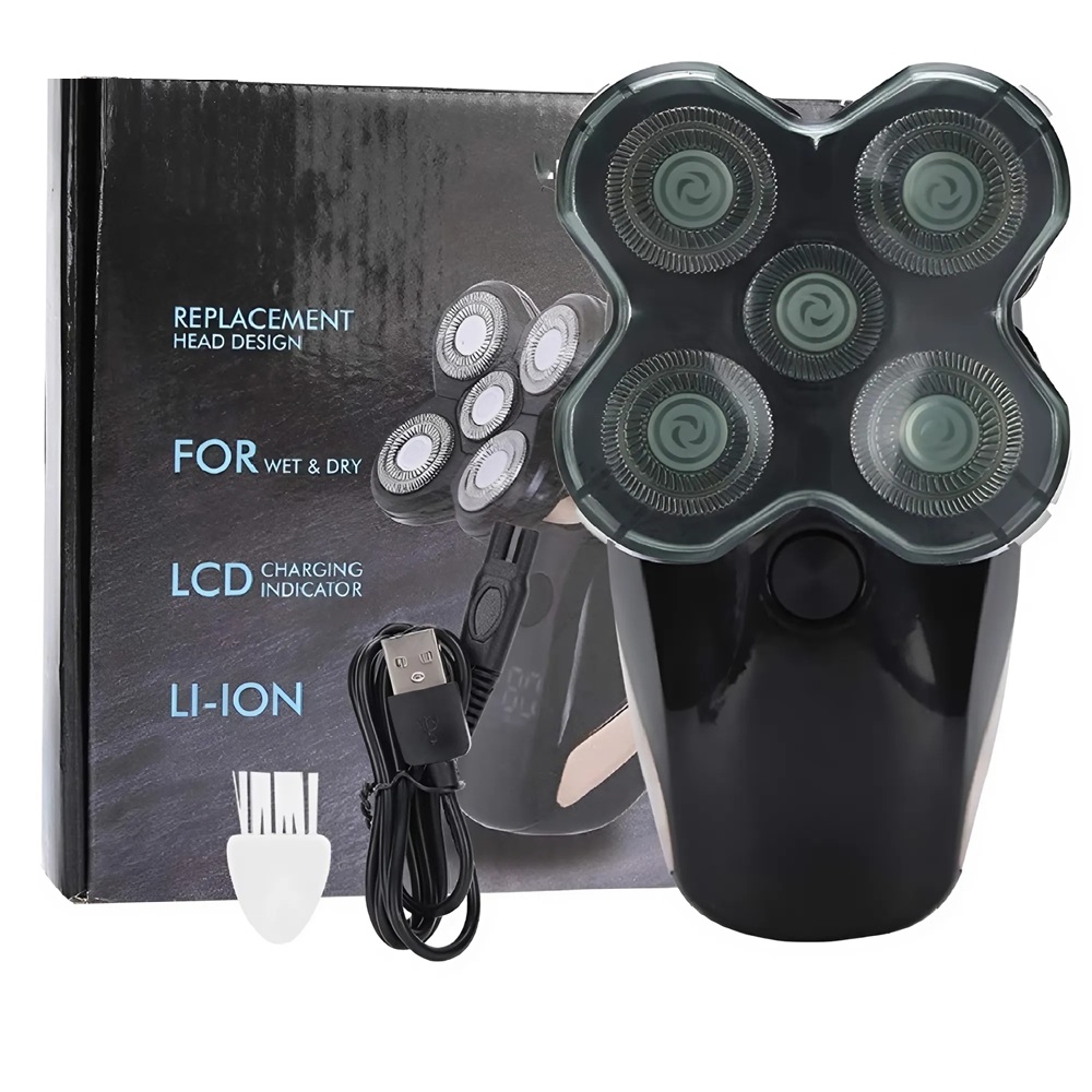 Boxili ötfejes prémium elektromos vezeték nélküli borotva – digitális kijelzővel a tökéletes borotválkozásért 6