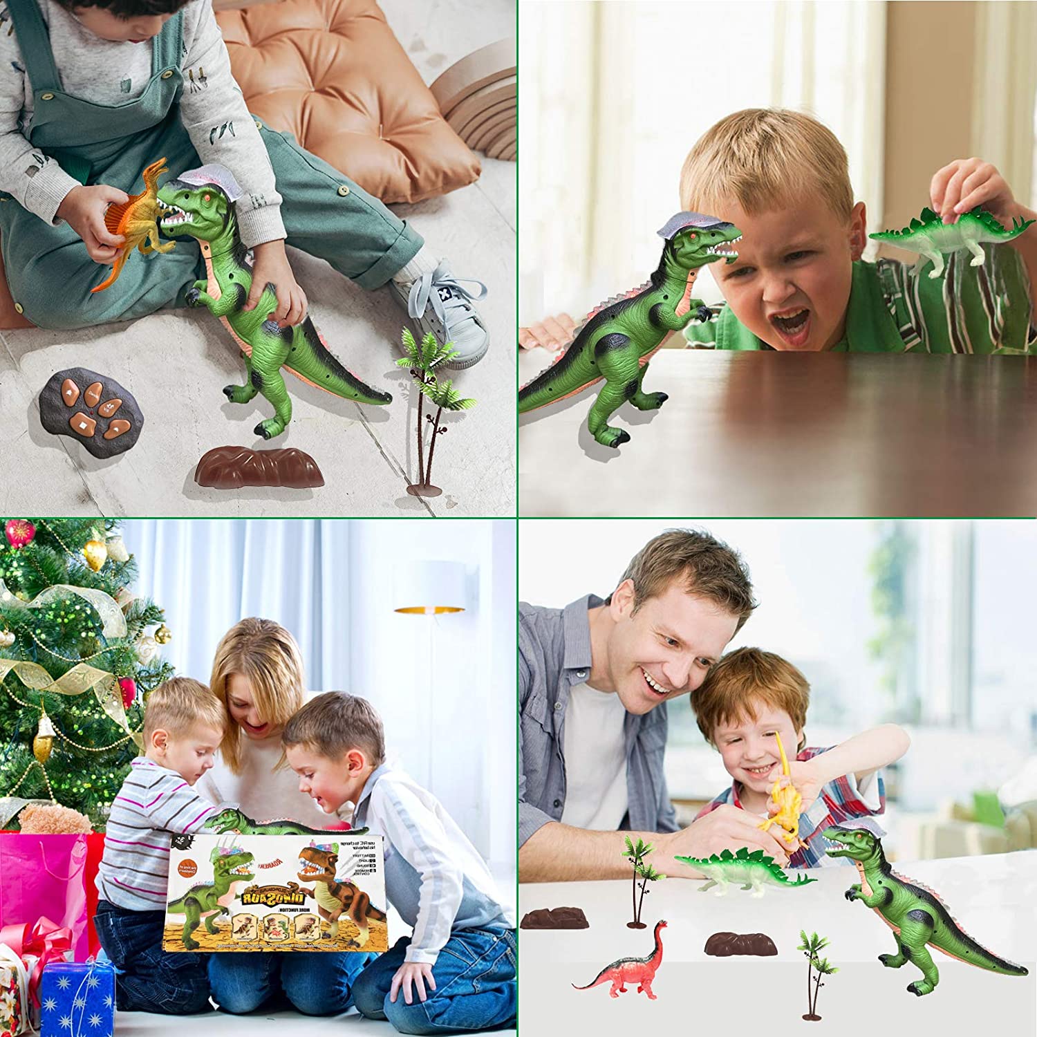 Dilophosaurus távirányítós játék dínó világító dupla taréjjal (4)