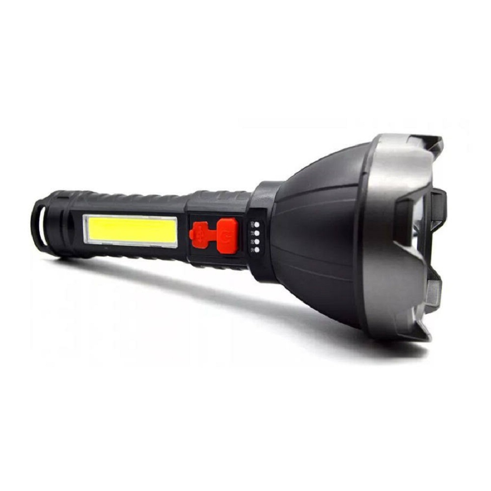 Extra nagy teljesítményű, újratölthető, vízálló kézi lámpa – 4 funkciós keresőlámpa ZJ-04 (1)