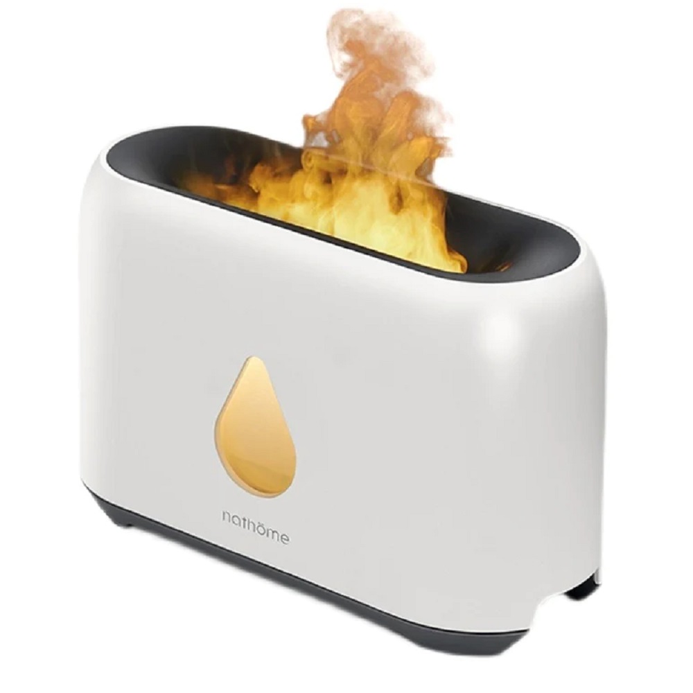 Flame aroma difffúzor valósághű láng effekttel és csepp alakú bekapcsoló gombbal – 240 ml , USB (8) főkép