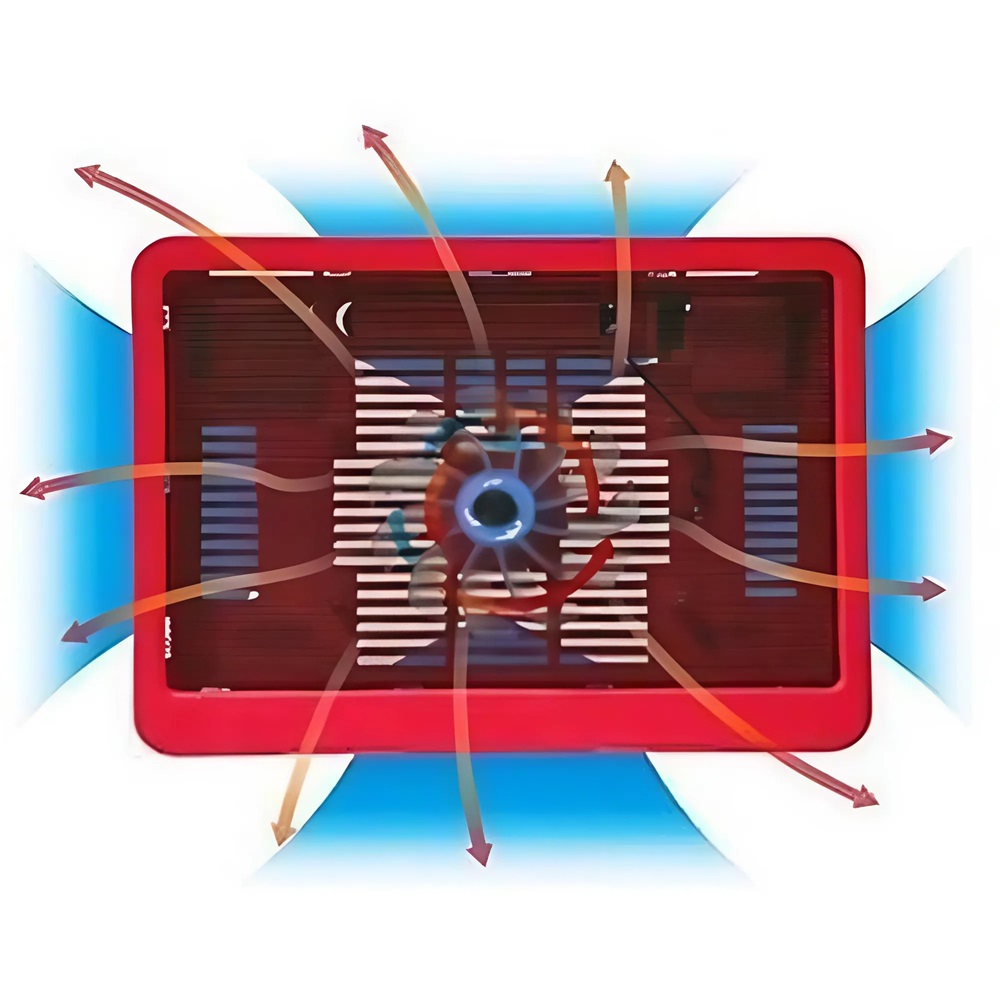 Hordozható laptop hűtőpad – erőteljes ventilátoros hűtőrendszerrel az optimális hűtéséhez 17”-os laptopokig 1