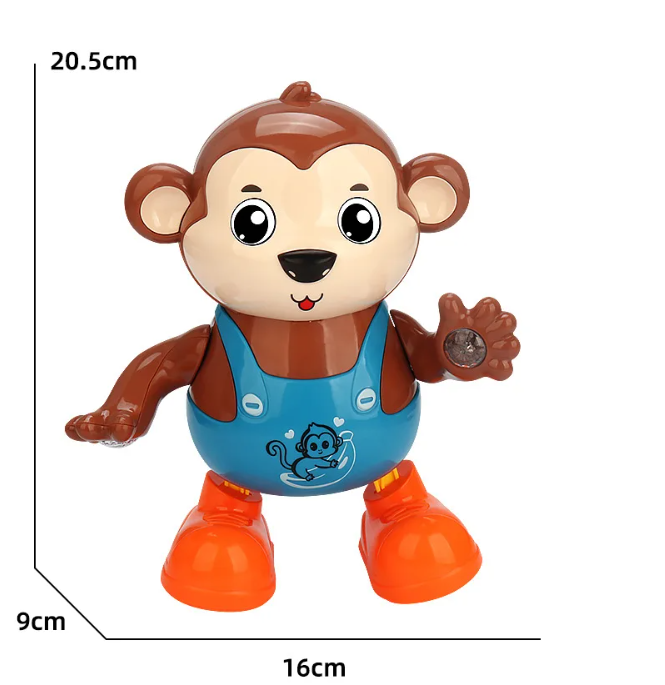 Interaktív szórakoztató éneklő, világító és táncoló majmocska gyerekeknek 4