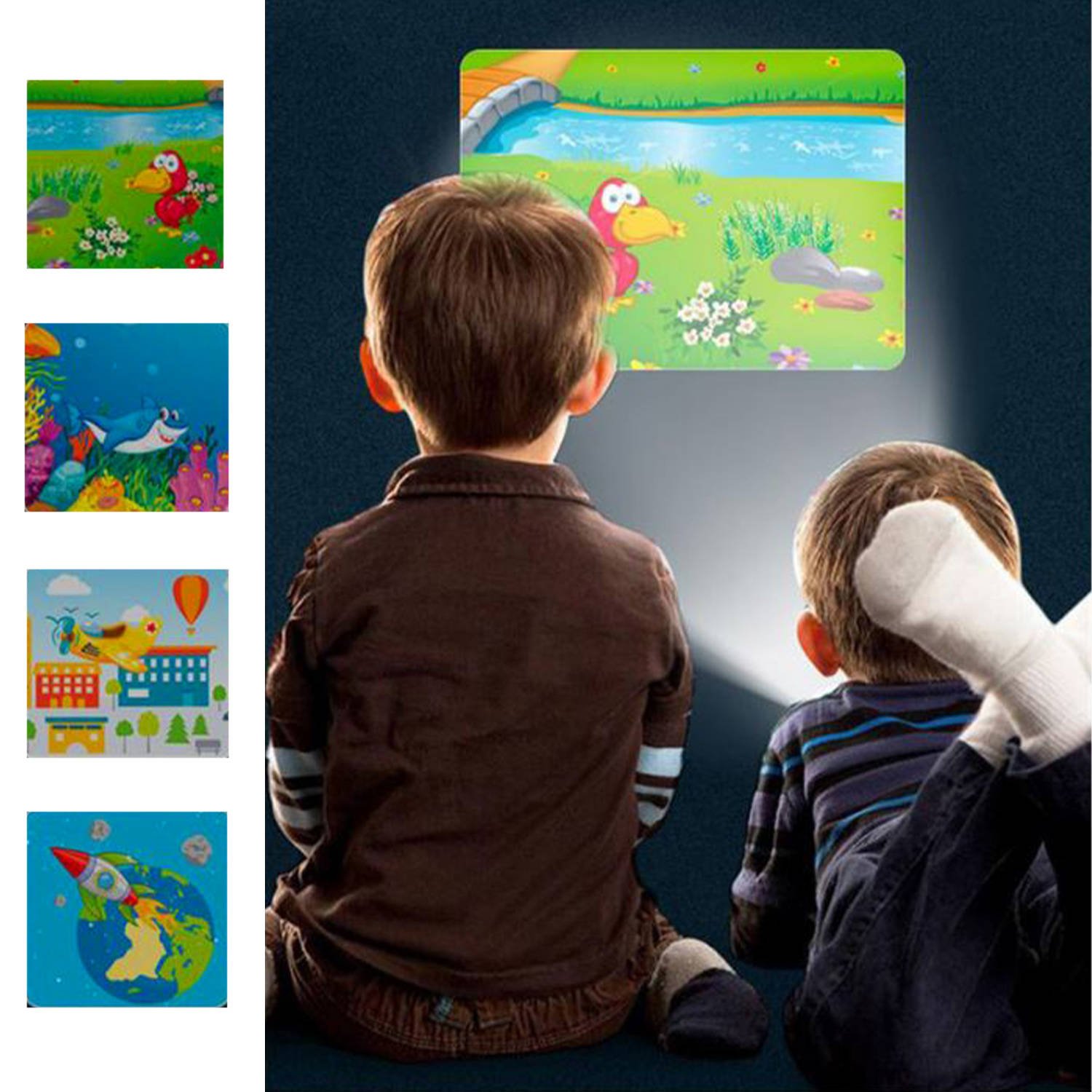 Játék zseblámpa és mini projektor 2 az 1-ben (BB8249) (2)