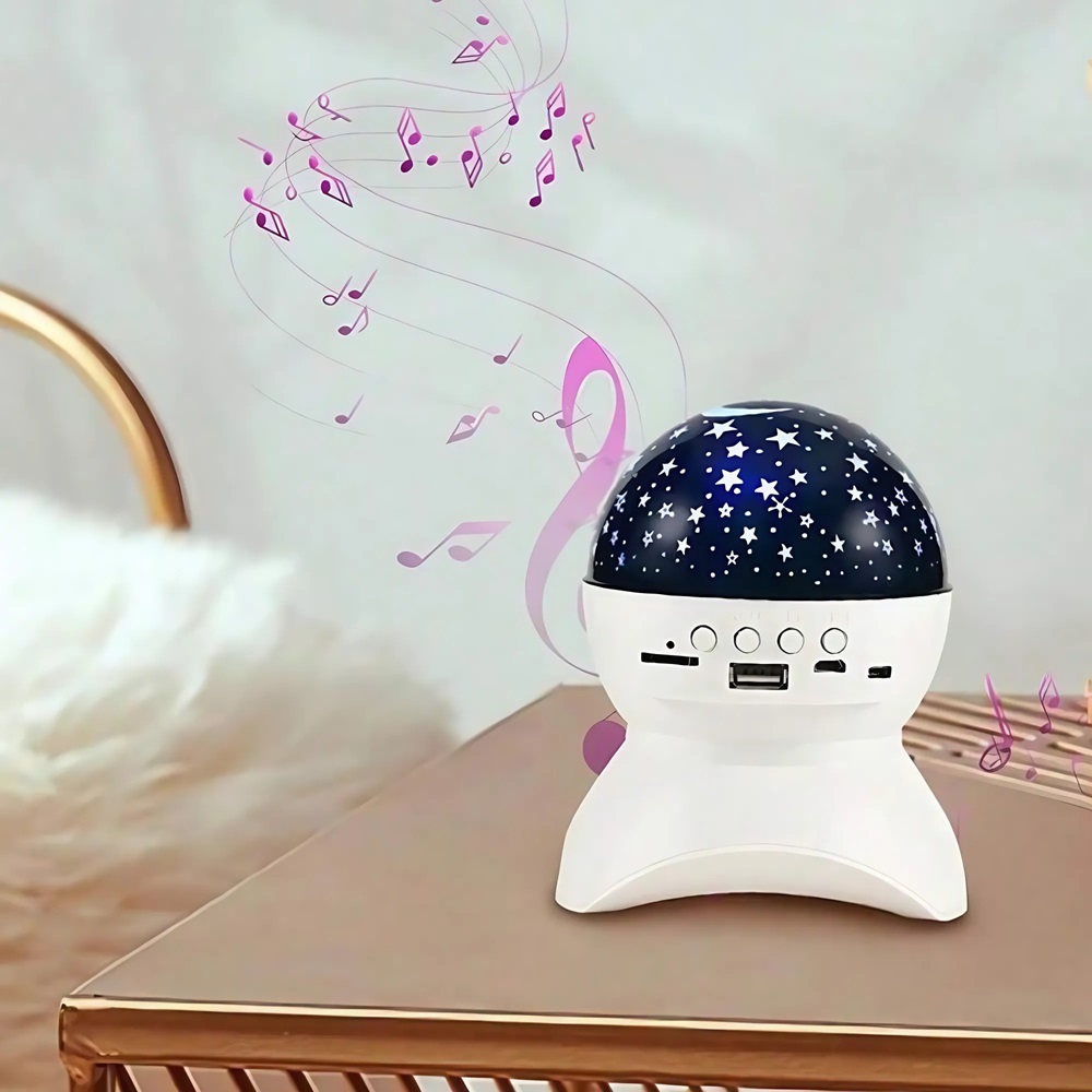 LED csillagos égbolt projektor bluetooth hangszóróval és telefonos vezérléssel – varázslatos éjszakai fény (BBV) 1