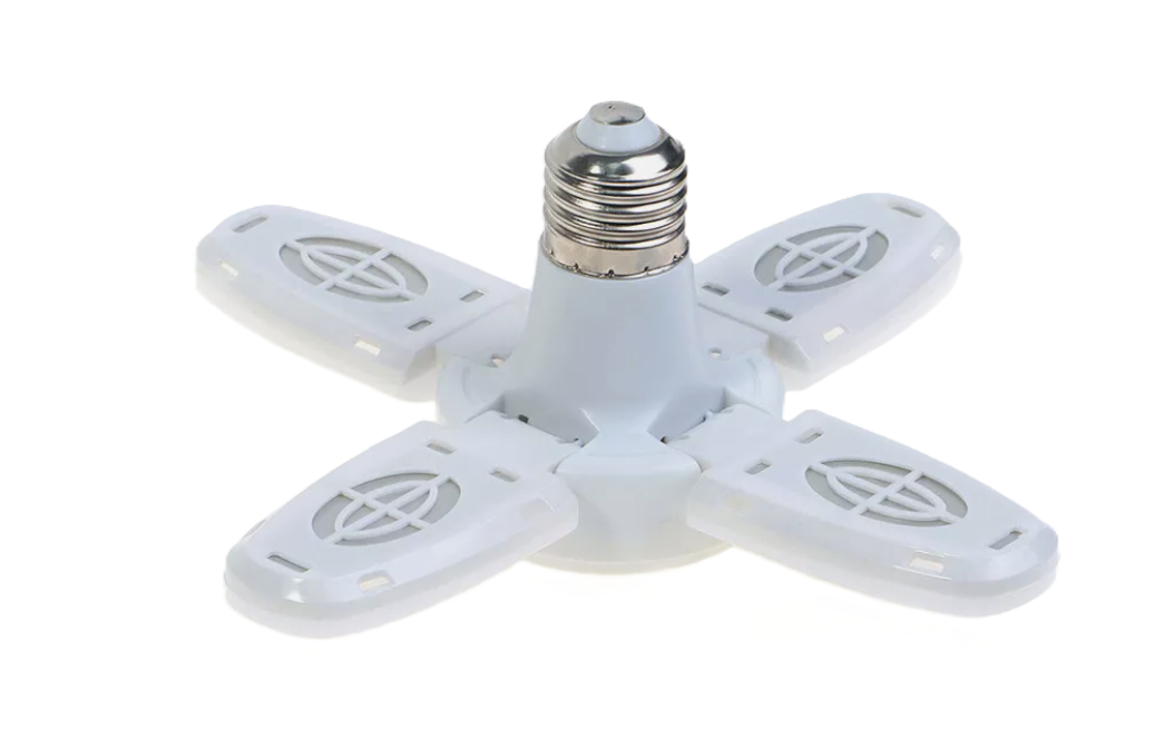 Mini E27 LED összecsukható négyágú nagy fényerejű, energiatakarékos, mennyezeti fényforrás 45W 11