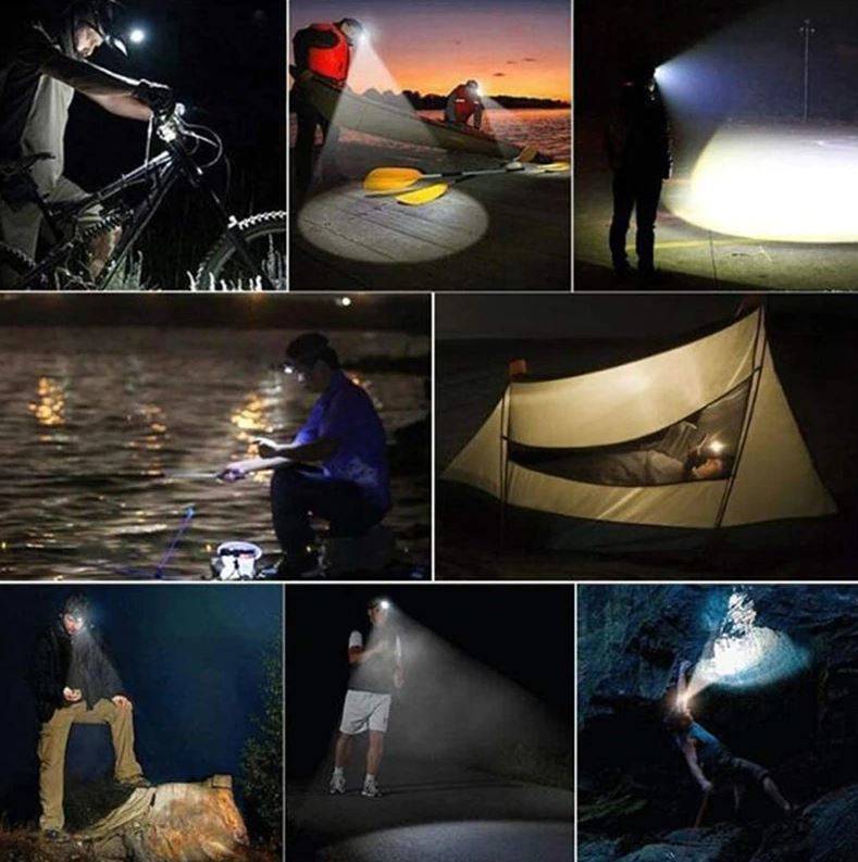 Nagy fényerejű fejlámpa 5 x T6 CREE leddel akkumulátorral – állítható pántokkal, 4 világítási móddal (BB-16144) (3)