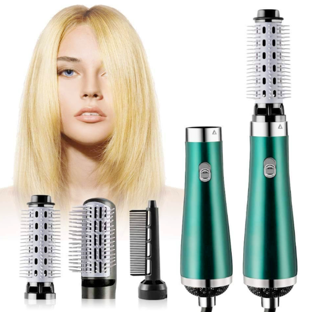 Negatív ionos 3 az 1-ben forró levegős hajszárító és hajegyenesítő fésű professzionális kefés hajszárító 15