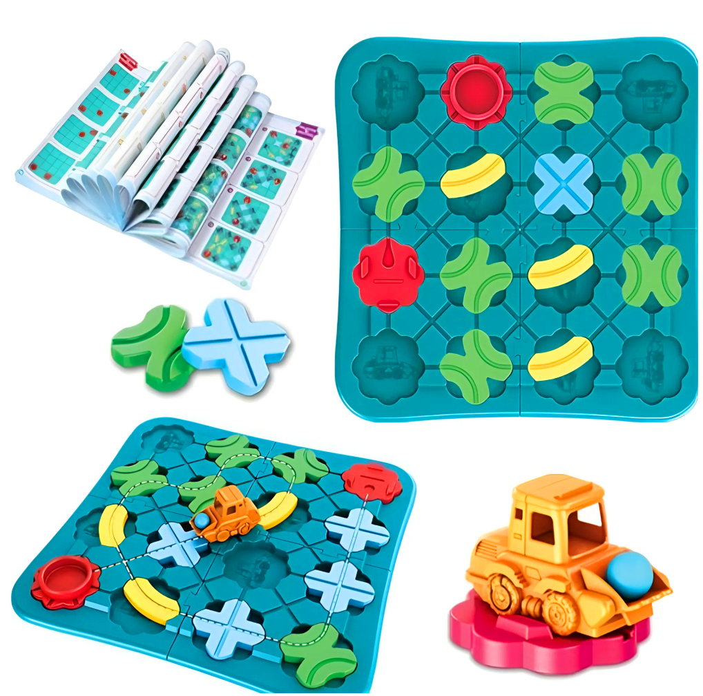 Oktató, fejlesztő autós 118 kaland labirintuspálya játék gyerekeknek (BBLPJ) 6