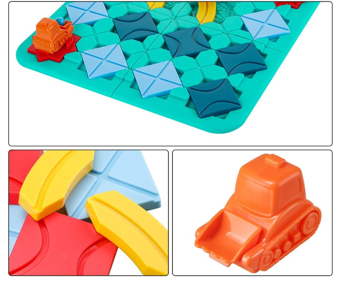 Oktató, fejlesztő autós 118 kaland labirintuspálya játék gyerekeknek (BBLPJ) 9