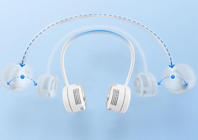 Praktikus akkus, nyakba akasztós ventilátor szabadtéri sportoláshoz és túrázáshoz (BBD) 9