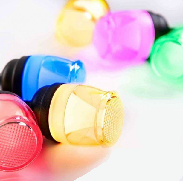 RGB kültéri időjárásálló napelemes dekor Izzósor- 10 darab LED izzó 9