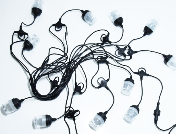 RGB kültéri időjárásálló napelemes dekor Izzósor- 10 darab LED izzó (BBV)