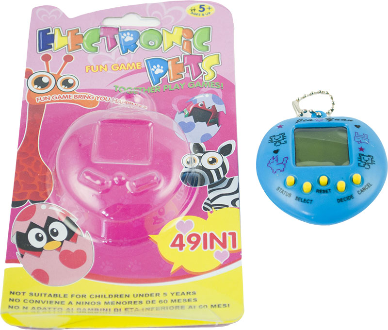 Tamagotchi virtuális kisállat (BBI-9114) kek 1