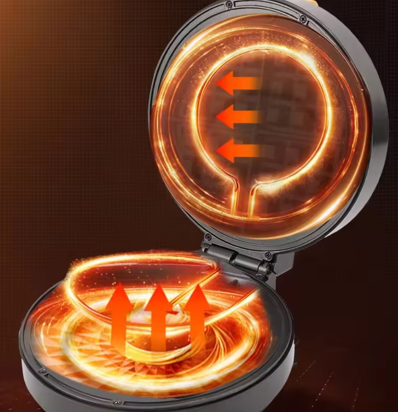 Tapadásmentes, elektromos fánkkészítő – mini kerek gömbgyűrűs fánkkészítő gép 7 db fánkhoz 5