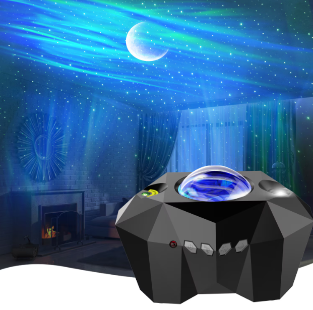 Távirányítós GALAXIS holdfény projector Bluetooth hangszóróval – varázsolja otthonába az éjszakai égboltot! 2