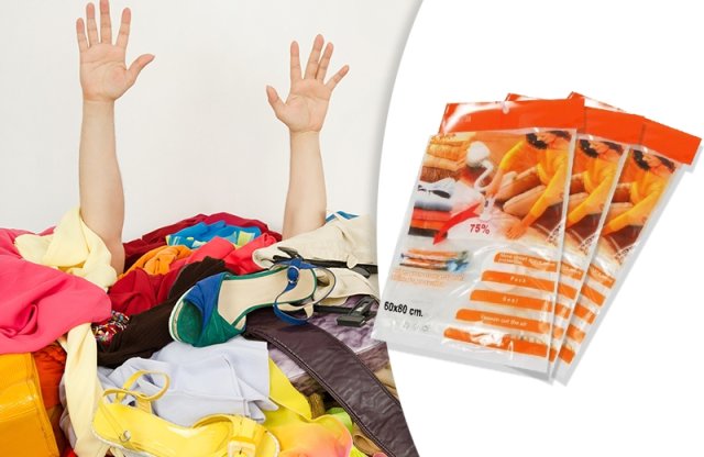 Vákuumzsák ágyneműkhöz, ruhákhoz – 70 x 100 cm 2