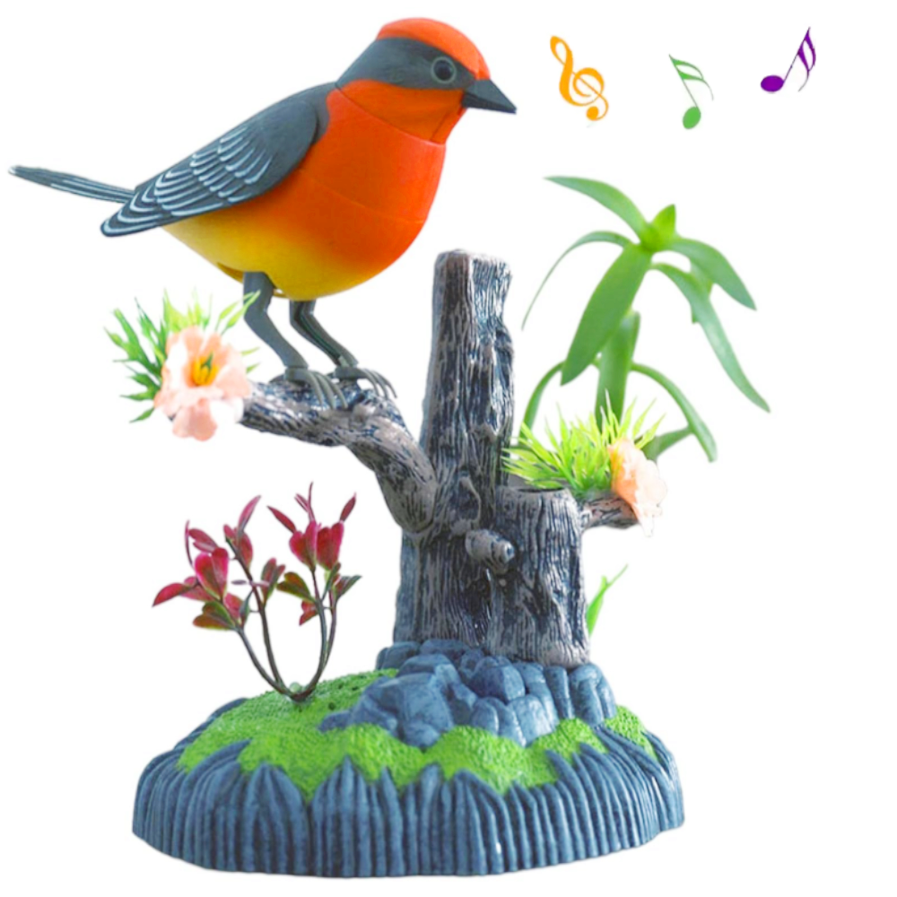 Valósághű csicsergő kismadaras toll és ceruzatartó