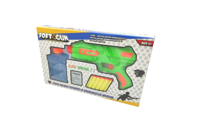 Víz zselé golyó soft gun játék pisztoly puha szivacs lövedékkel felszerelve (BBMJ) 5