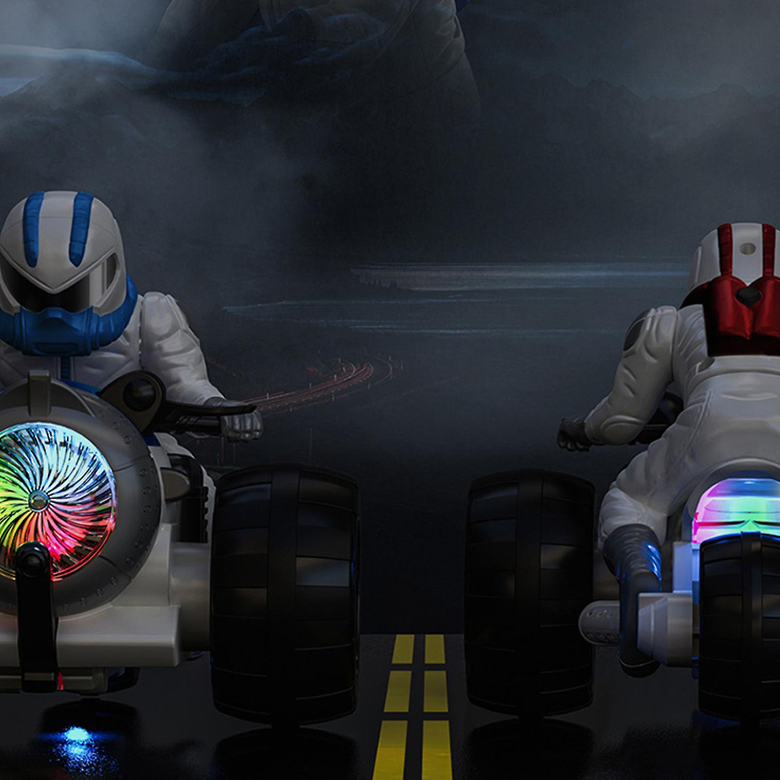 Zenélő és világító cross motoros kaszkadőr figura (2)