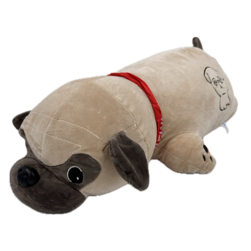 Óriás méretű 2in1 párna és plüss kutyus – pihe-puha mopsz alakú párna – 53 x 30 x 20 cm (BBJ)54