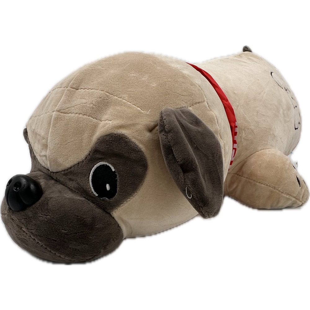 Óriás méretű 2in1 párna és plüss kutyus – pihe-puha mopsz alakú párna – 53 x 30 x 20 cm (BBJ)55