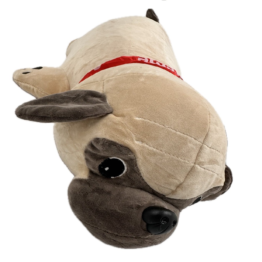 Óriás méretű 2in1 párna és plüss kutyus – pihe-puha mopsz alakú párna – 53 x 30 x 20 cm (BBJ)56