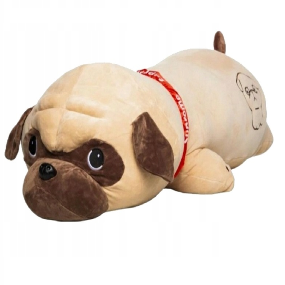 Óriás méretű 2in1 párna és plüss kutyus – pihe-puha mopsz alakú párna – 53 x 30 x 20 cm (BBJ)59