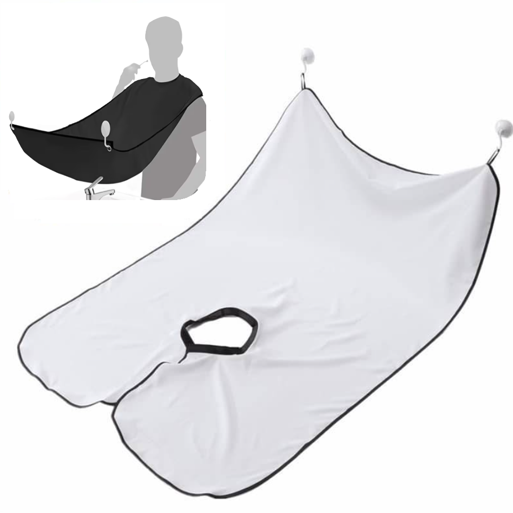 Borotválkozó szőrfogó – tapadókorongos tükörre rögzíthető – tiszta és rendezett fürdőszobához – fehér (BLLV)