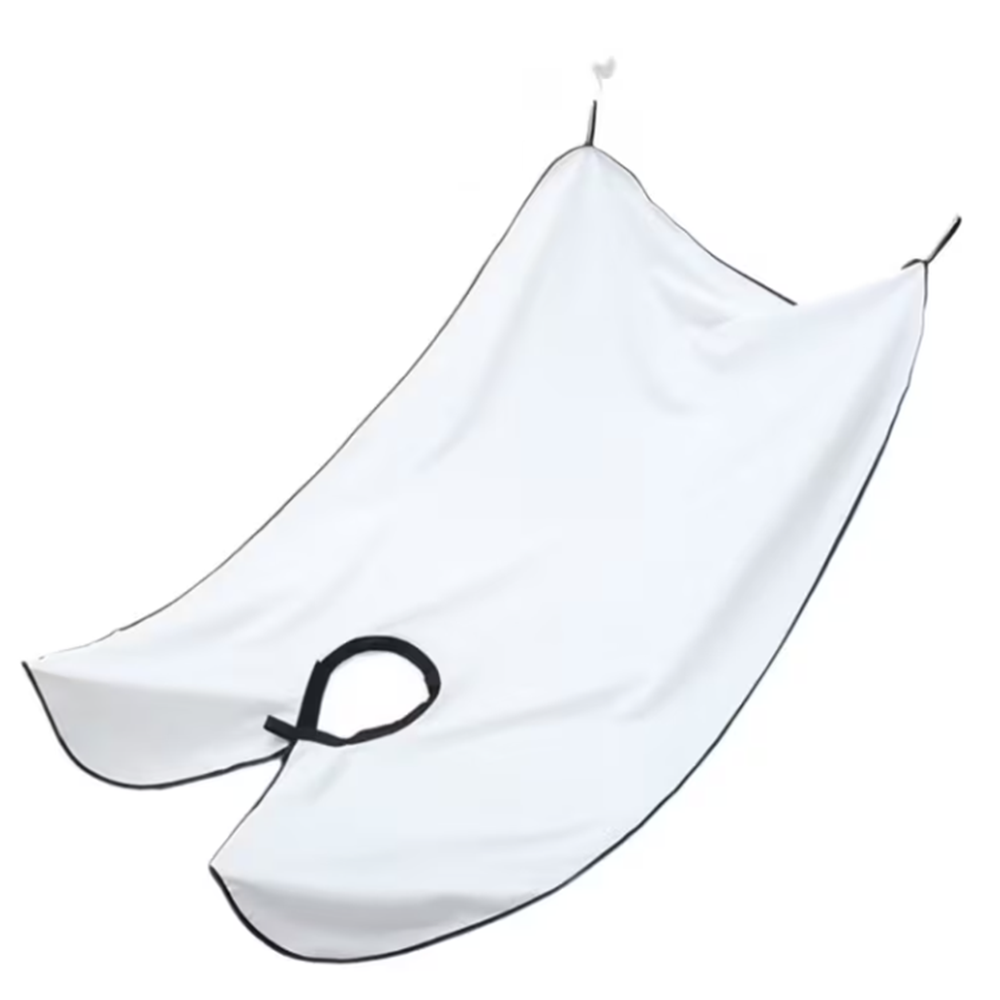 Borotválkozó szőrfogó – tapadókorongos tükörre rögzíthető – tiszta és rendezett fürdőszobához – fehér (BLLV)2