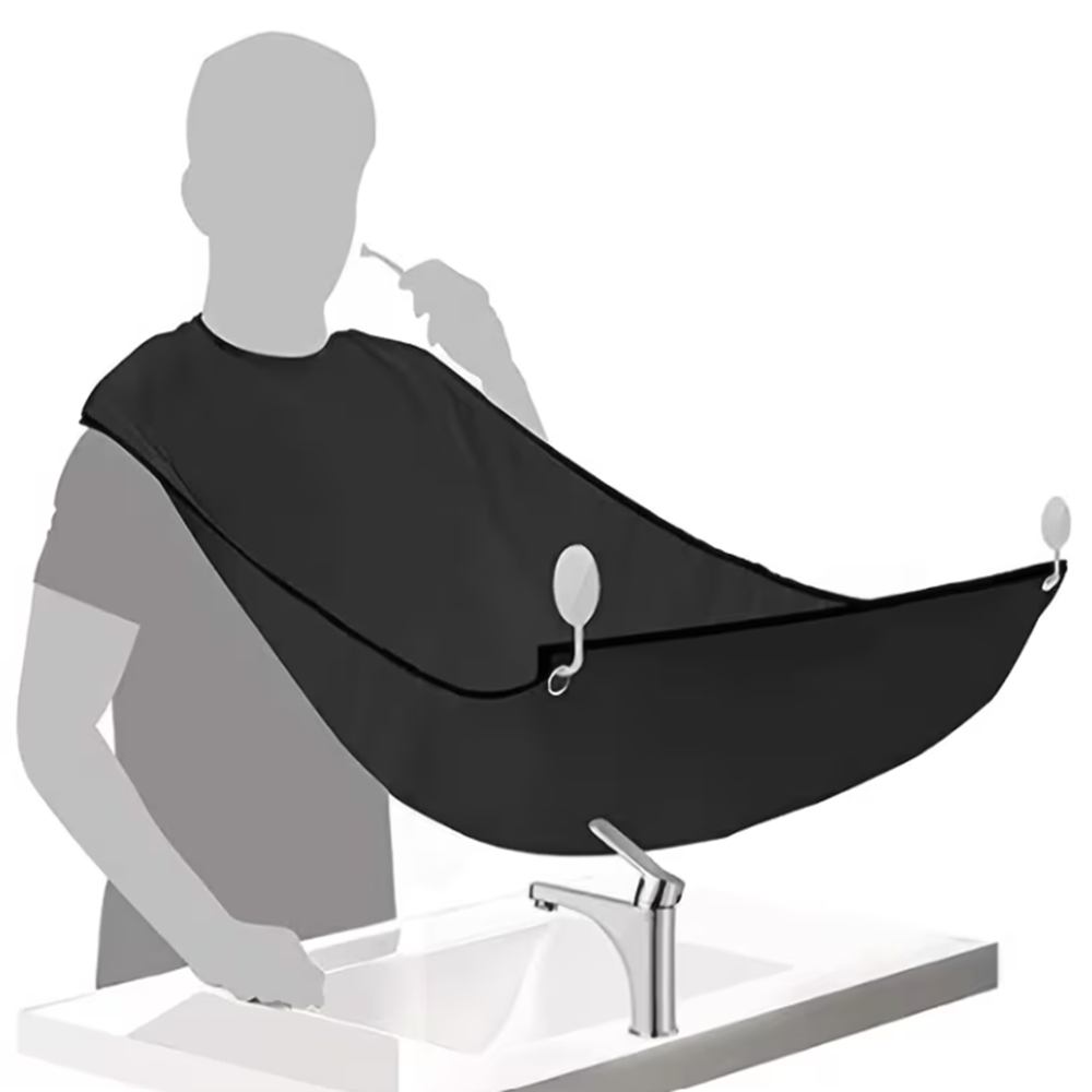 Borotválkozó szőrfogó – tapadókorongos tükörre rögzíthető – tiszta és rendezett fürdőszobához – fehér (BLLV)4