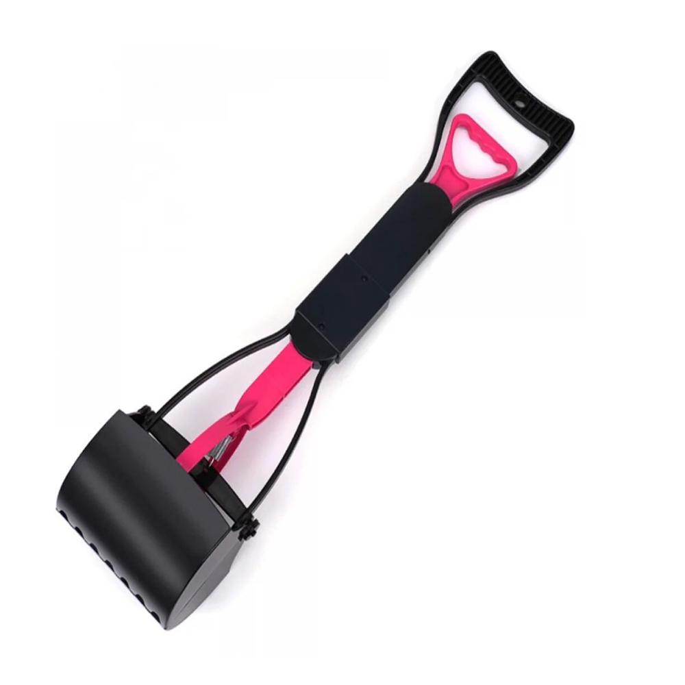 Higiénikus kutyapiszok felszedő eszköz – praktikus markolós lapát – rózsaszín (BLLV)4