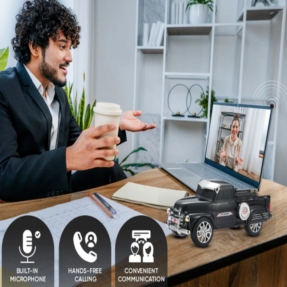 1953 Chevy 3100 Pickup Teherautó Retro Bluetooth Hangszóró TWS USB FM TF WS-695 (BBD) 2