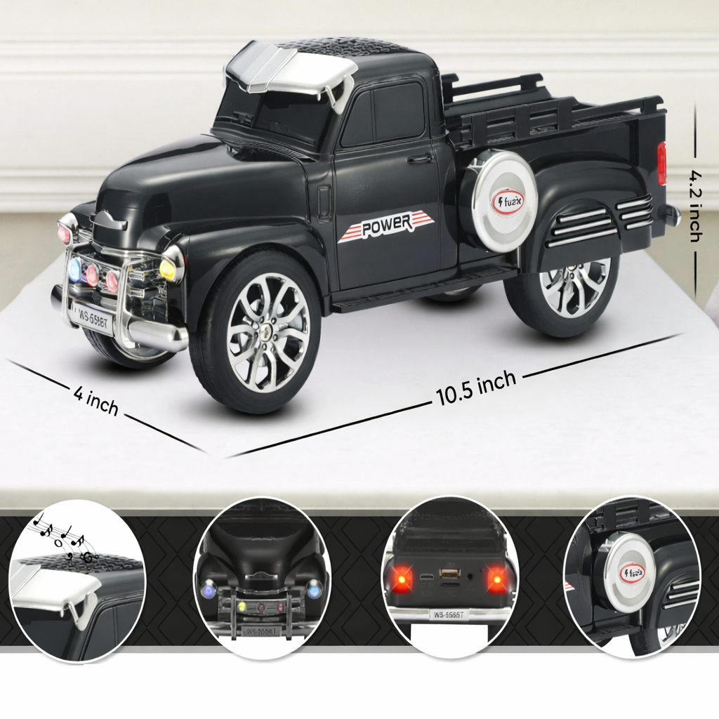 1953 Chevy 3100 Pickup Teherautó Retro Bluetooth Hangszóró TWS USB FM TF WS-695 (BBD) 7