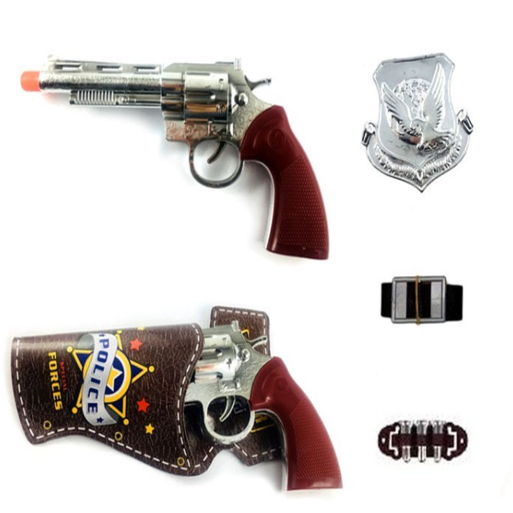 7 Darabos rendőr játék fegyverkészlet – jelmez kiegészítő szett gyerekeknek, szerepjátékhoz és farsangra (BBMJ) 3