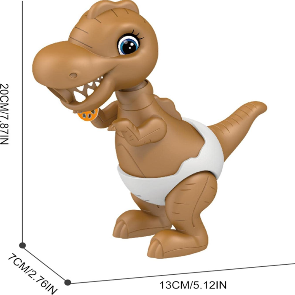Dínós rajzprojektor gyerekeknek 3 éves kortól – 24 mintás vetítős rajzkészlet mozgó fejjel (BBMJ) 9
