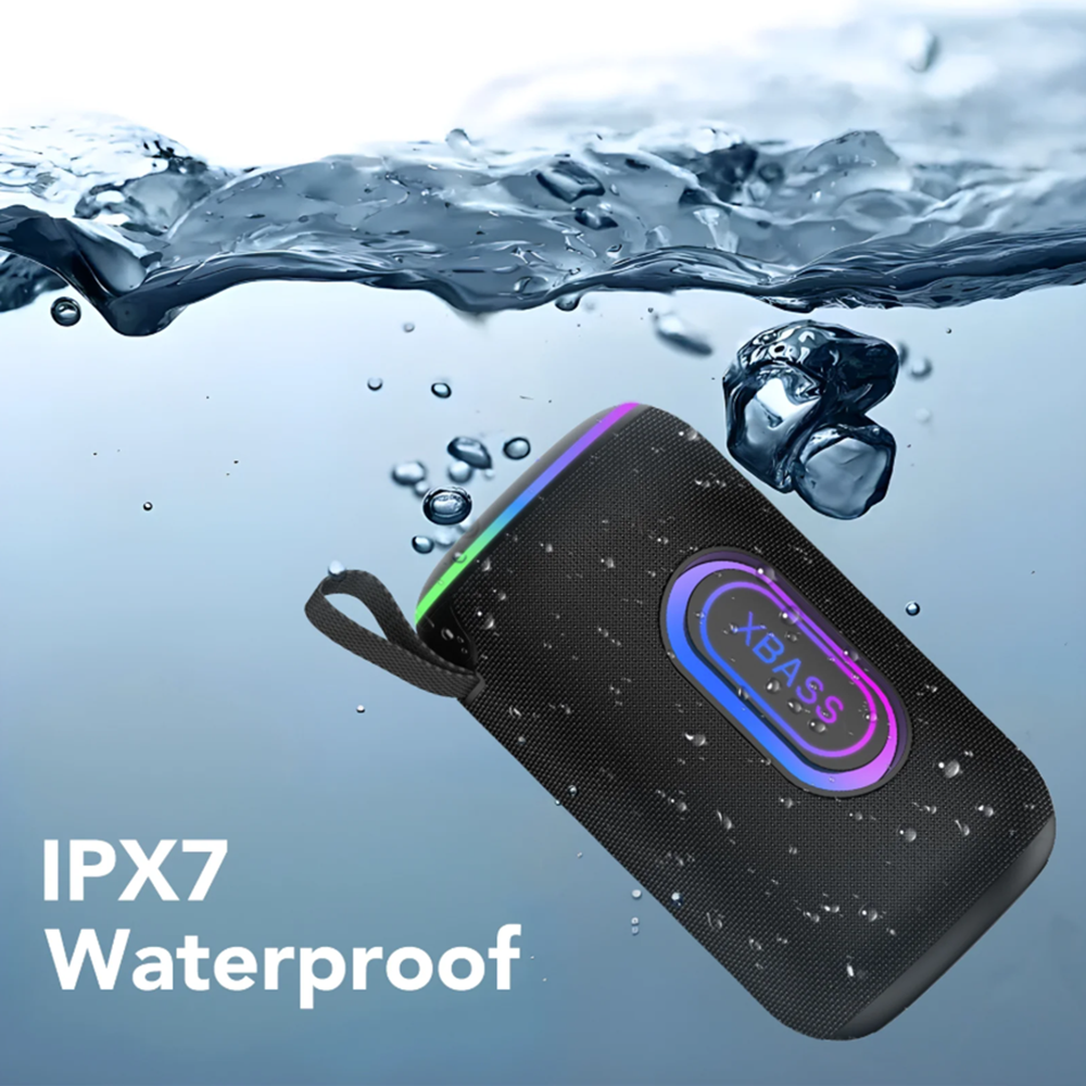 Hordozható bluetooth hangszóró b47 – ipx7 vízálló, 35 w sztereó hangzás, 30 óra lejátszás, led világítás (BBD) 5