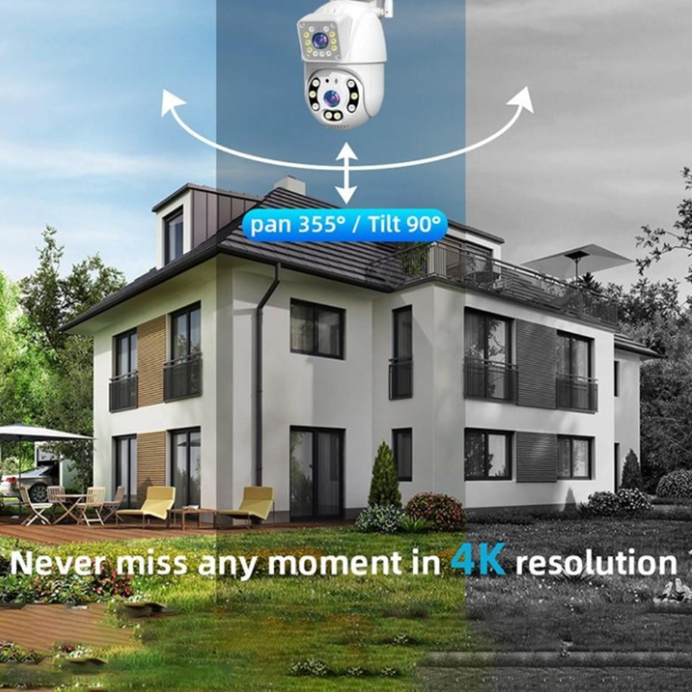 Professzionális WiFi PTZ kültéri megfigyelő kamera mozgásérzékeléssel IP66 5