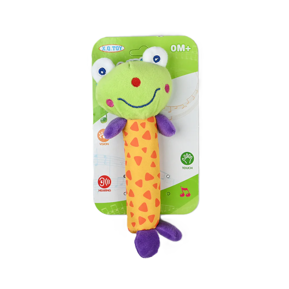 Puha béka csörgő kisbabáknak, babajáték csecsemőknek (BBMJ) 1