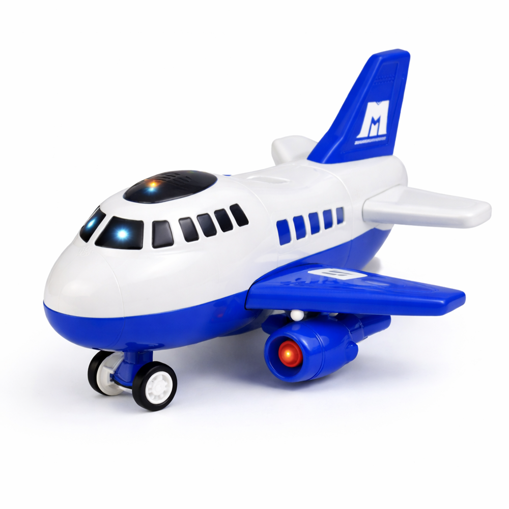 Szárnyas kommandó rendőrségi teherszállító repülő játék – cargo szállító játékszett gyerekeknek (BBJ) 1