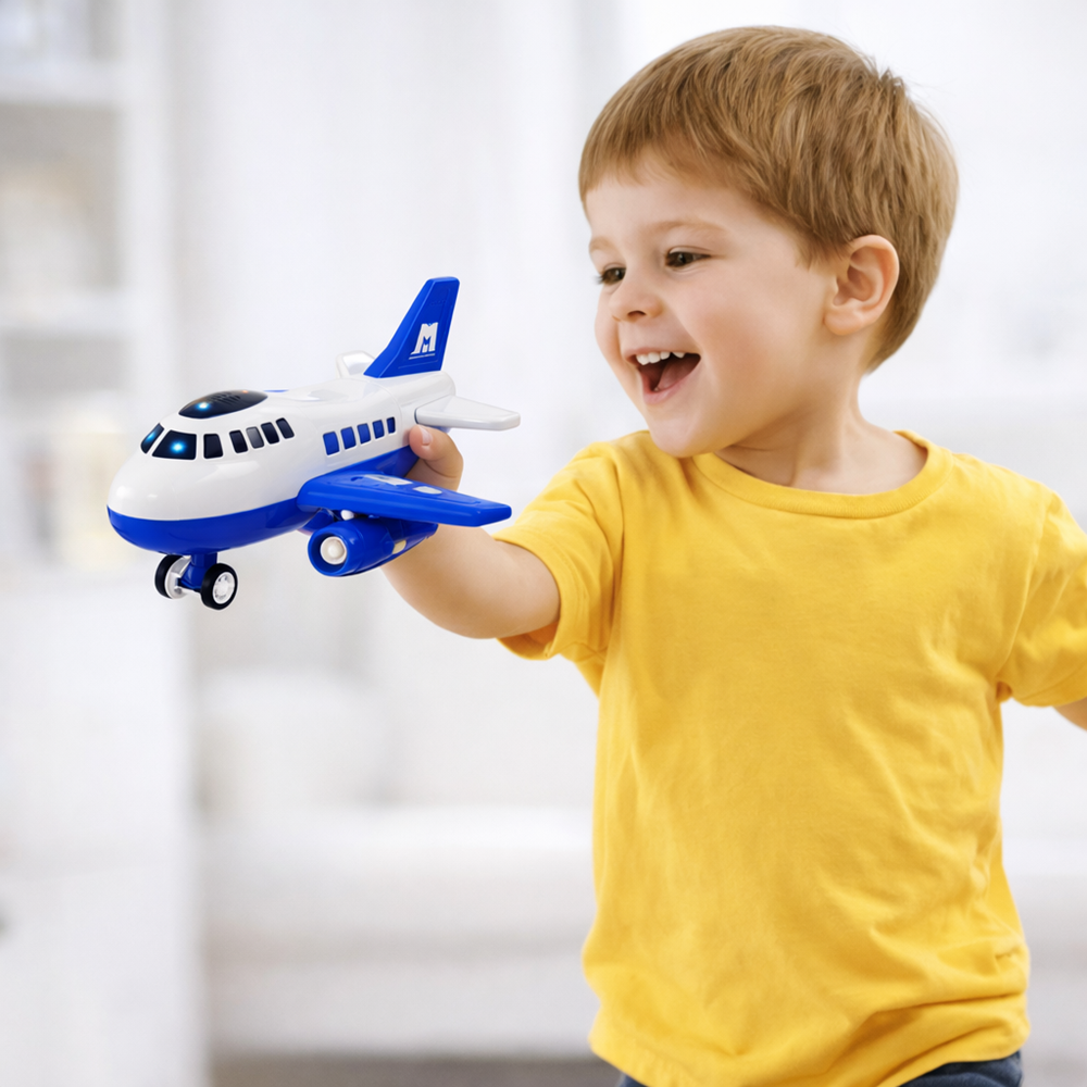 Szárnyas kommandó rendőrségi teherszállító repülő játék – cargo szállító játékszett gyerekeknek (BBJ) 2