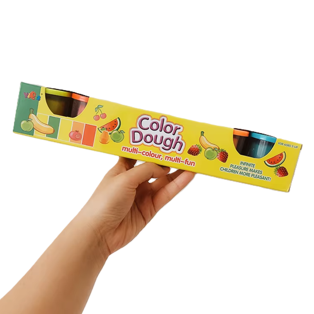 Színes gyurma szett 4 darabos color dough készlet dobozban gyerekeknek (BBMJ) 2