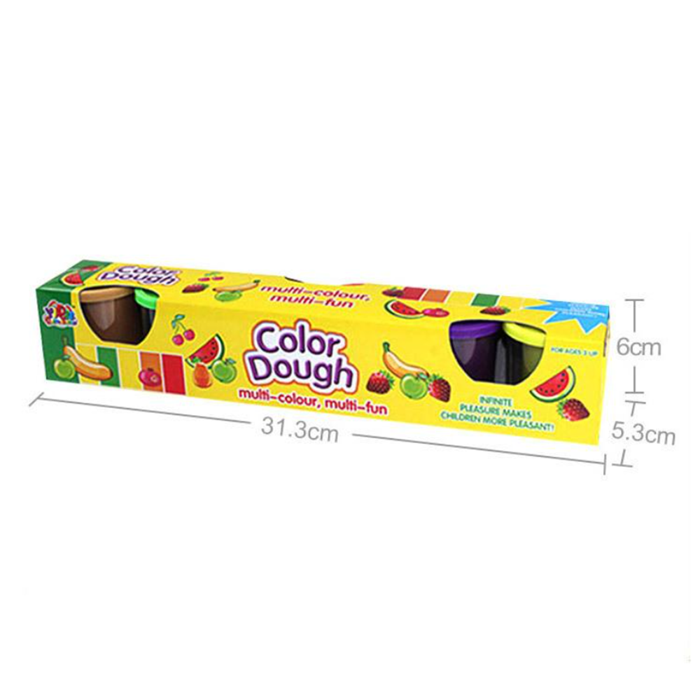 Színes gyurma szett 4 darabos color dough készlet dobozban gyerekeknek (BBMJ) 3