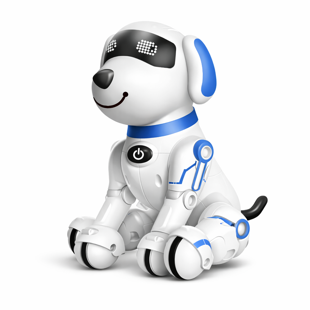 TurboTappancs kék távirányítós robot kutya – interaktív, hang- és fényeffektes, USB újratölthető okos kutyajáték 8 éves kortól (BBJ) 4