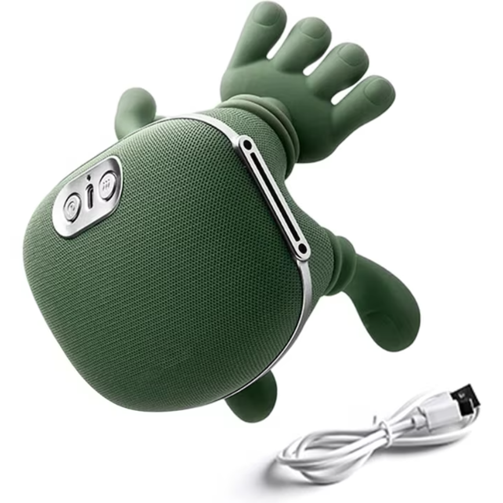 Vezeték nélküli 4D nyakmasszírozó fűtéssel – Hordozható akupresszúrás nyak- és hátmasszírozó, újratölthető váll- és izomlazító készülék (BBD) 1